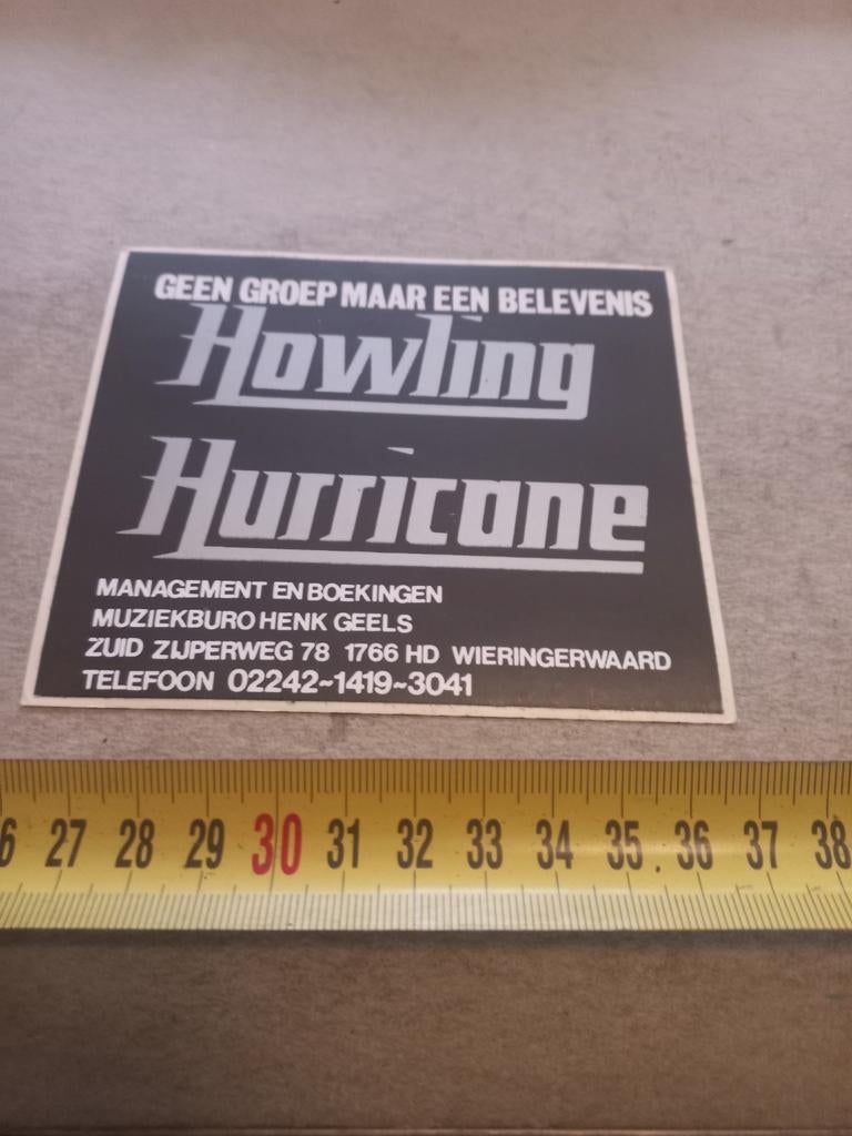 Howling huricone boekingen henk geels wieringerwaard, Ophalen of Verzenden, Zo goed als nieuw