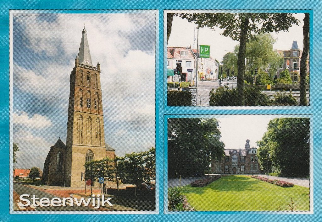 STEENWIJK Kerk Centrum Kasteel, Verzenden, 1980 tot heden, Ongelopen, Overijssel