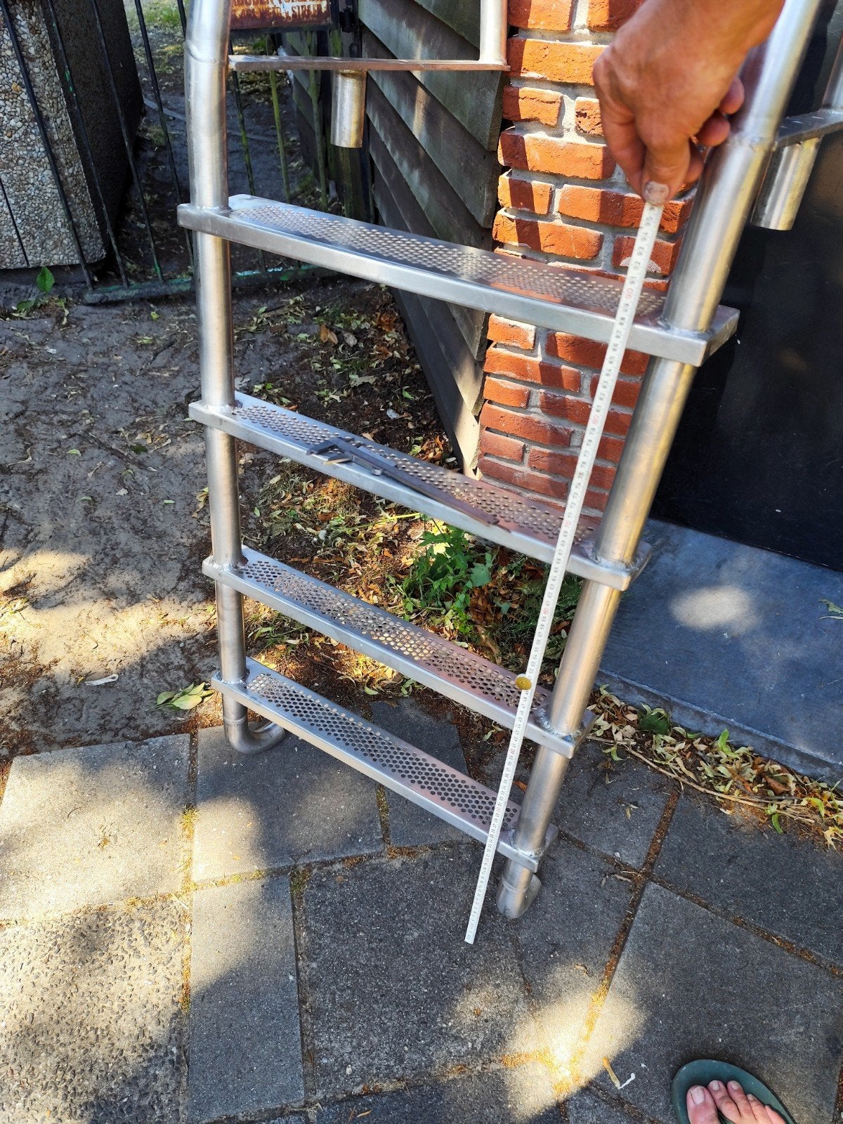 Trap ladder RVS 316, Ophalen of Verzenden, Wasrek