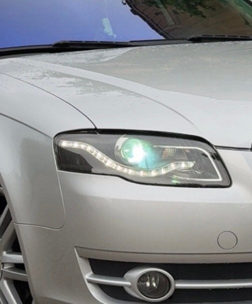 Koplampen Audi A4 B7 LED DRL (set), Ophalen of Verzenden, Gebruikt, Audi