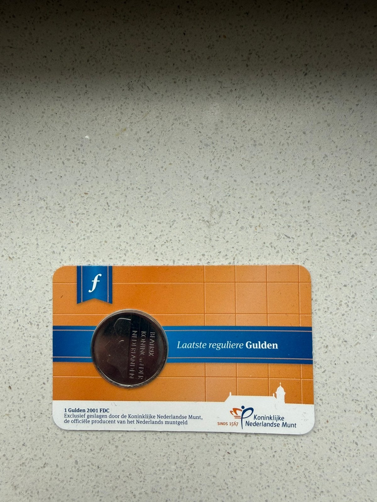 Coincard Laatste Gulden 2001, Postzegels en Munten, Munten | Europa | Euromunten, Ophalen of Verzenden, Overige landen, 2 euro