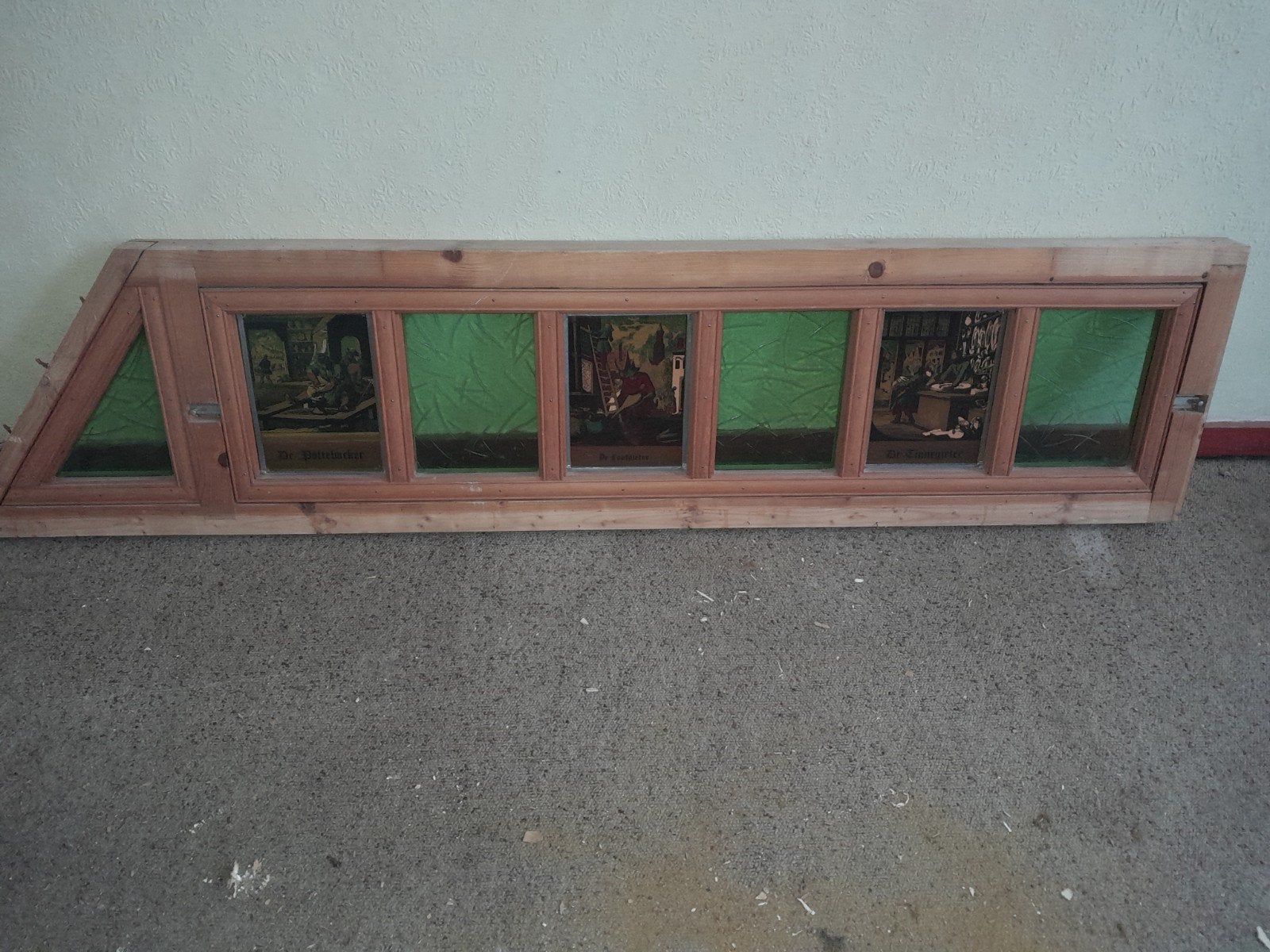 glas in lood raam, Antiek en Kunst, Ophalen