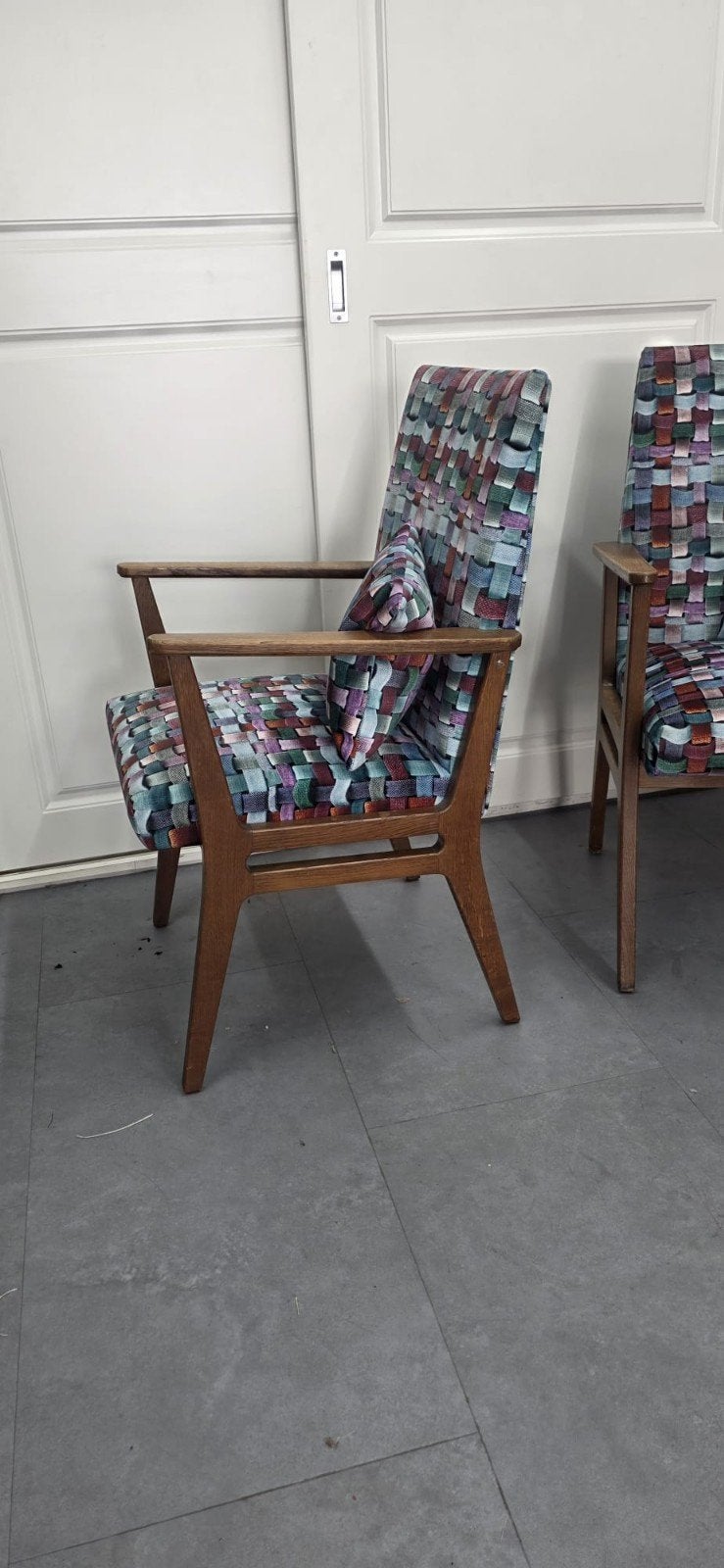 Tijsseling Fauteuils nieuw gestoffeerd, Huis en Inrichting, Hout, Twee, Overige kleuren, Zo goed als nieuw
