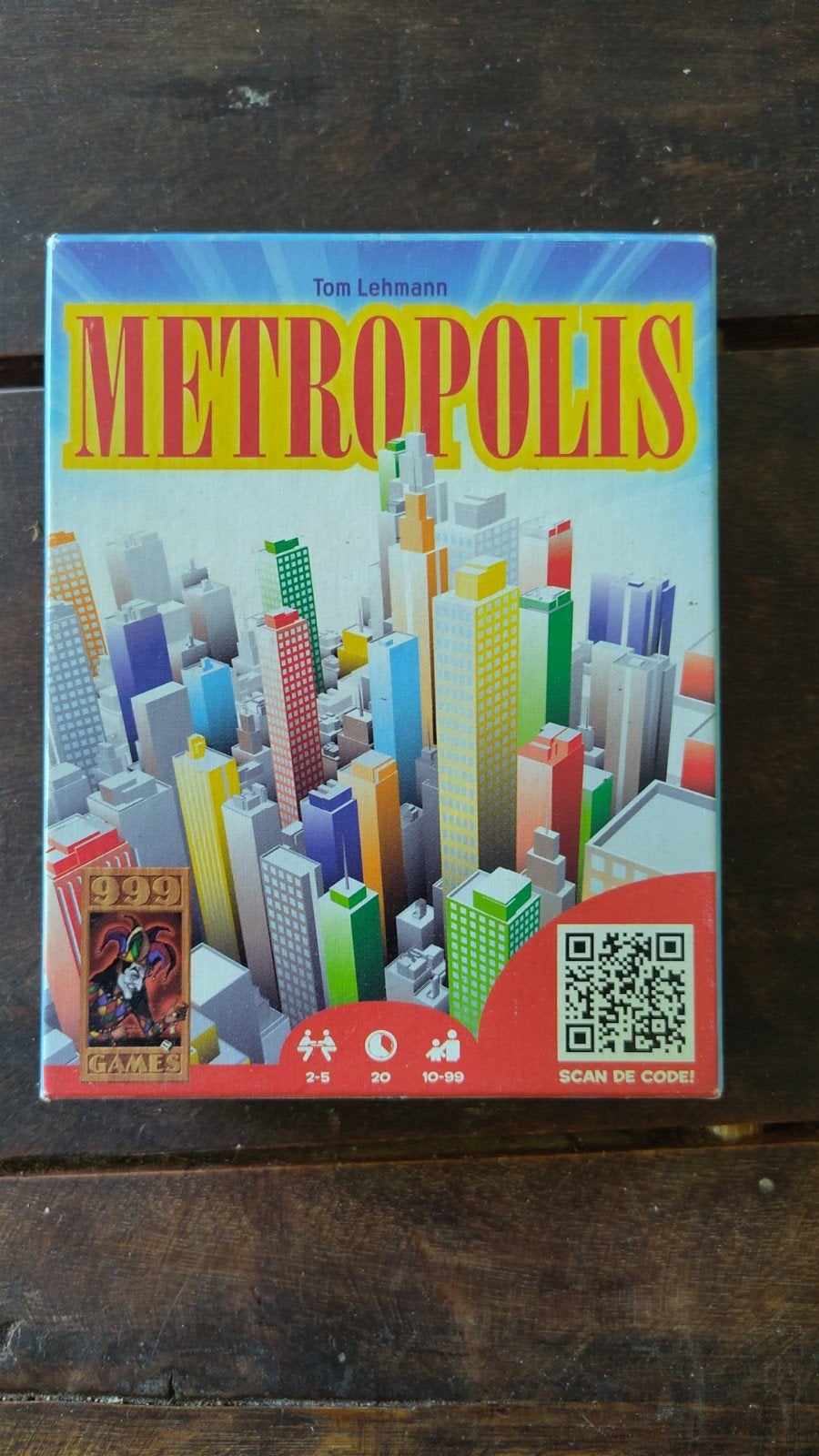 Metropolis spel - Strategisch Kaartspel, Vijf spelers of meer, Ophalen of Verzenden, Zo goed als nieuw, 999 Games