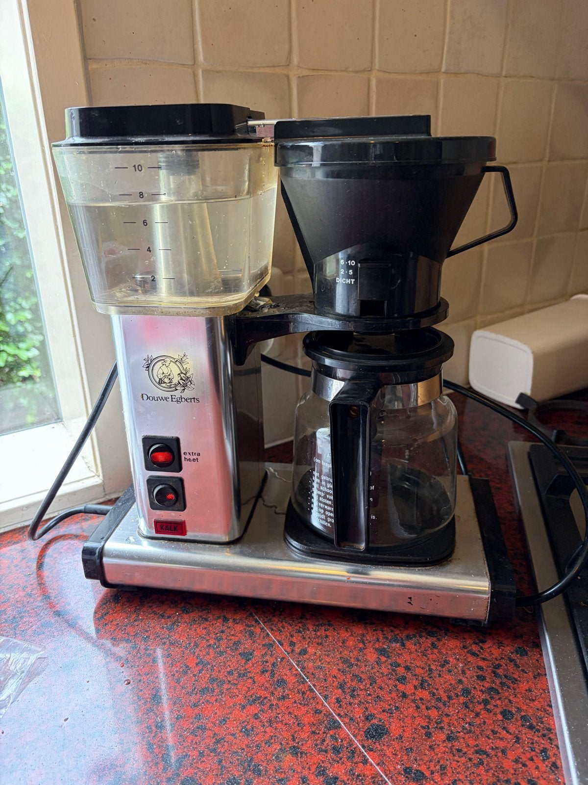 Techni Vorm Mocca Master Douwe Egberts + extra pot, TechniVorm, O, Koffiemachine, Gemalen koffie