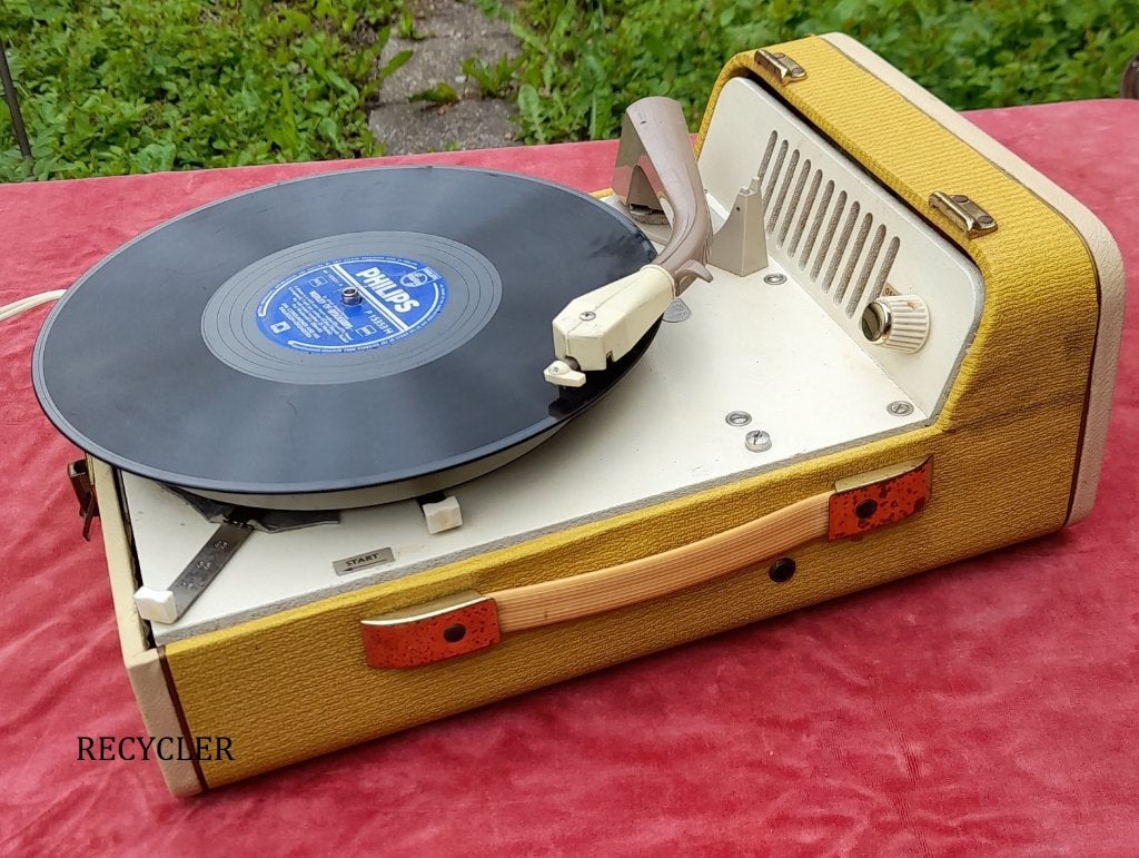 Portable - Philips AG9148 Vintage Koffer grammofoon, Ophalen of Verzenden, Refurbished, Platenspeler, Philips