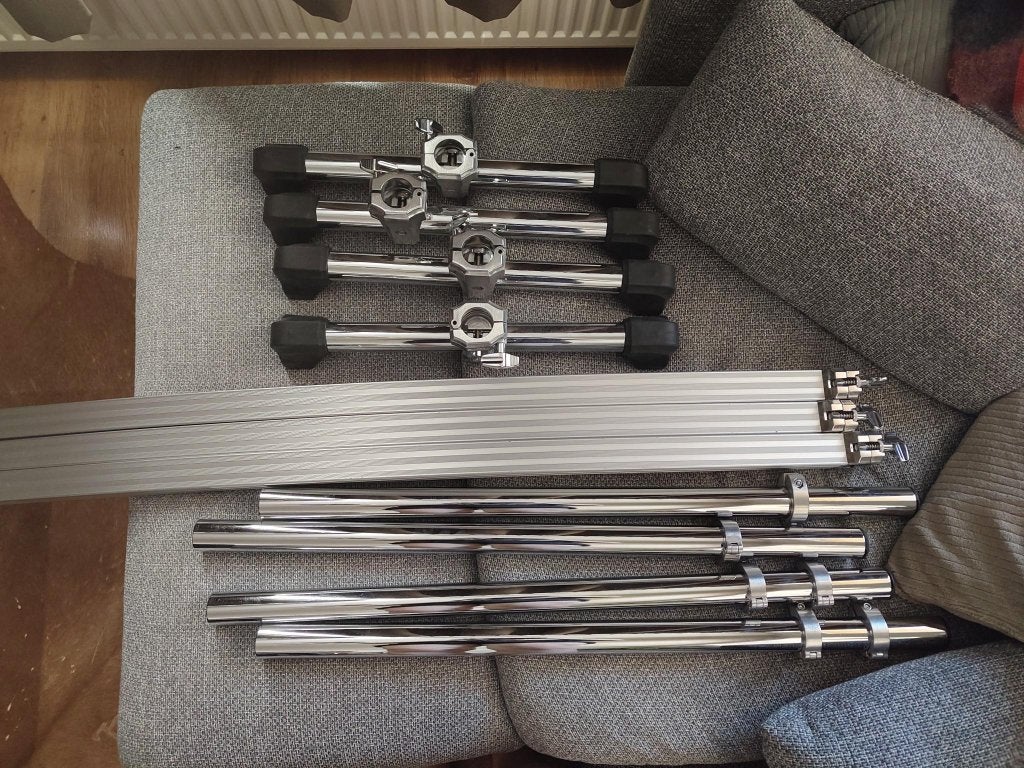 Pearl DR-513C Drum Rack + 11x Pearl Clamps - Als Nieuw!, Ophalen, Zo goed als nieuw, Pearl