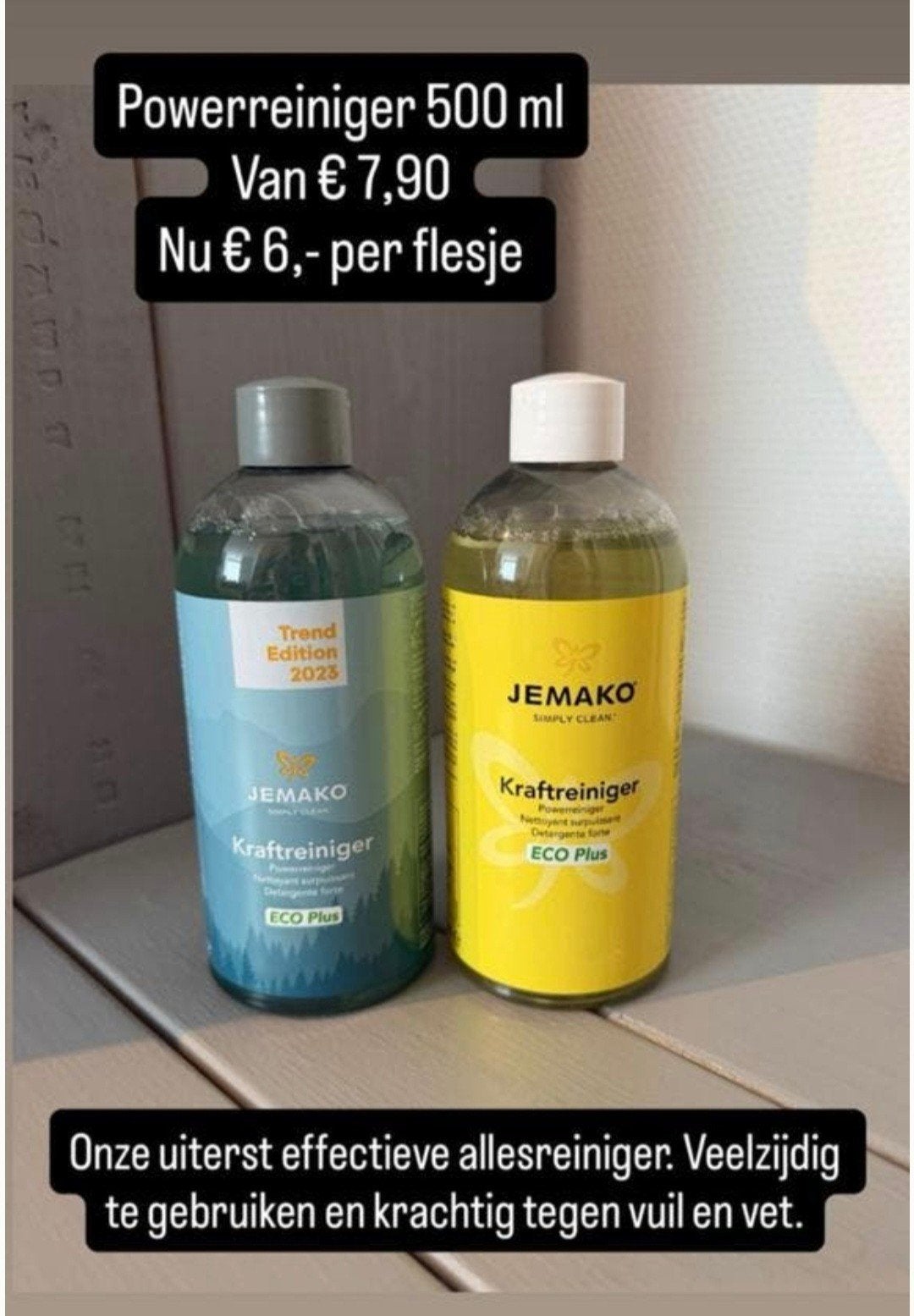 JEMAKO Powerreiniger 500 ml - Krachtige Allesreiniger, Ophalen of Verzenden, Schoonmaakmiddel