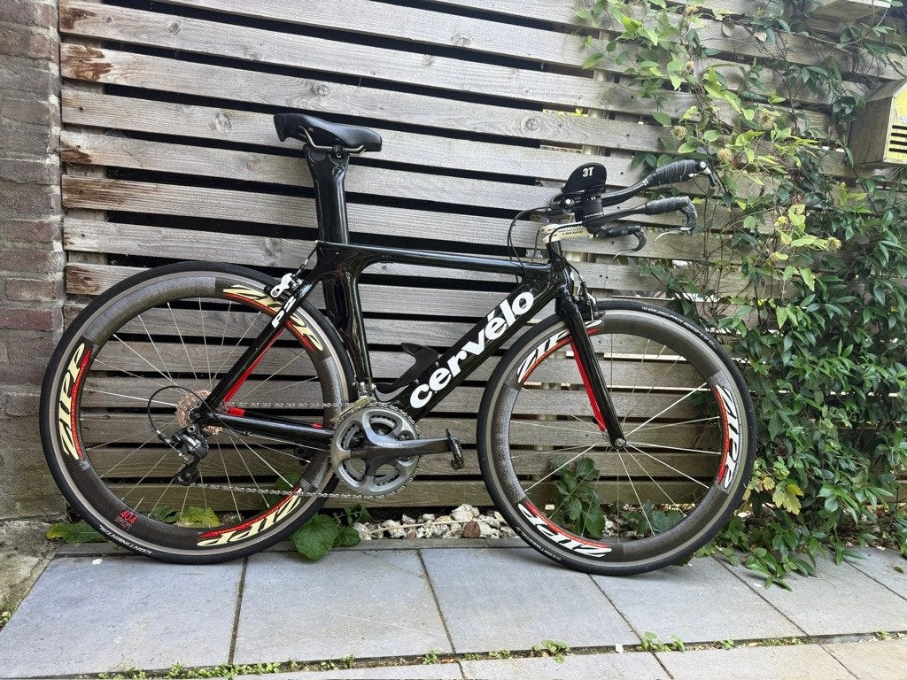 Cervelo P2 Tijdritfiets, Fietsen en Brommers, Fietsen | Racefietsen, Gebruikt, Carbon, 10 tot 15 versnellingen, Velgrem