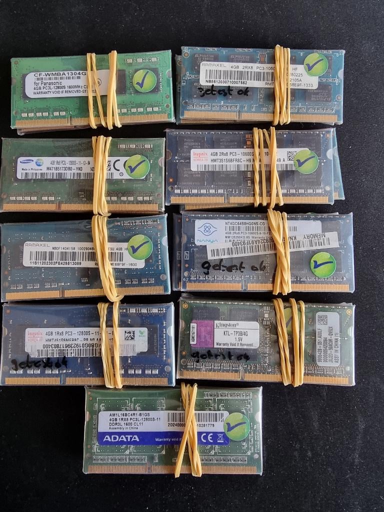 4GB DDR3/DDR3L 1333/1600Mhz 1,35/1,5 Volt So-Dimm, DDR3, Ophalen of Verzenden, Zo goed als nieuw, 1333 en 1600Mhz