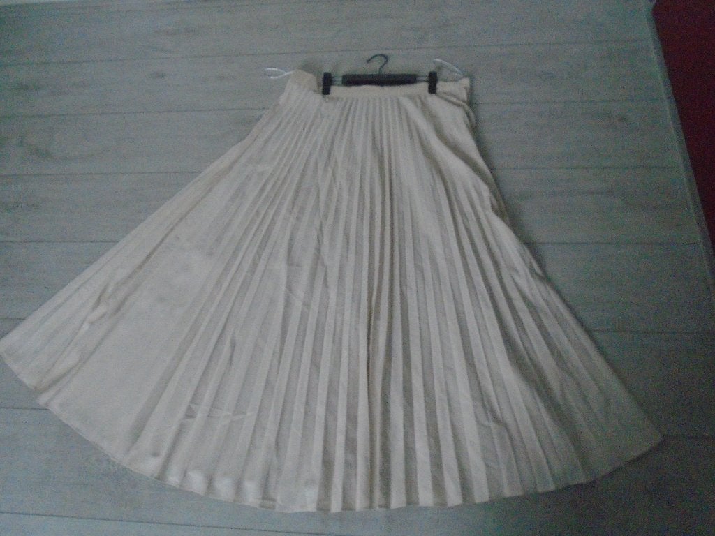 Shein Lange Plisse Maxi Rok maat XXL ZGAN, Kleding | Dames, Rokken, Verzenden, Beige, Maat 46/48 (XL) of groter, Zo goed als nieuw
