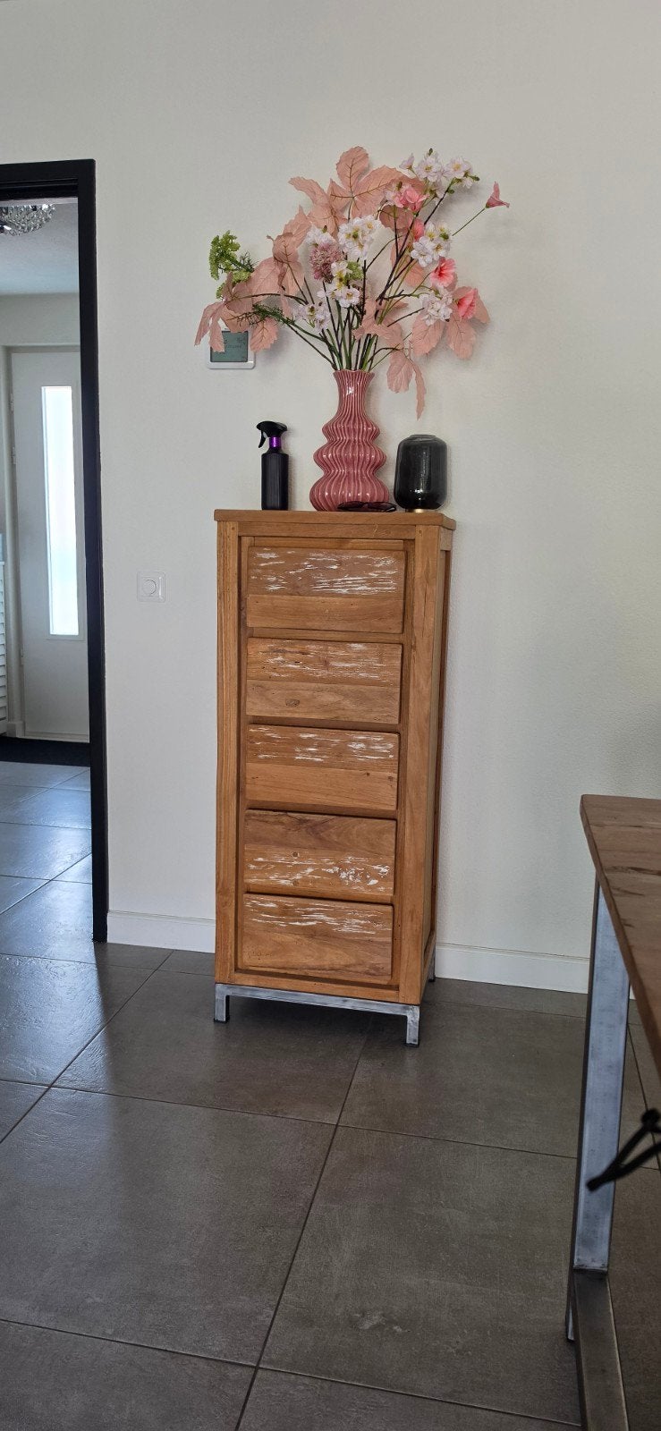 Teakhouten Venetië Kastje - 120x50x40cm, Huis en Inrichting, Kasten | Ladekasten, Ophalen, Gebruikt, 5 laden of meer, 100 tot 150 cm