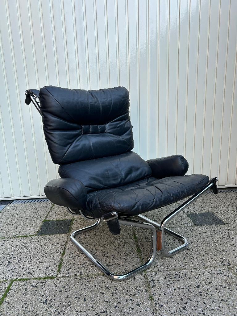 Vintage Harald Relling Westnofa wing fauteuil chair, Huis en Inrichting, Fauteuils, Gebruikt, 75 tot 100 cm, Ophalen of Verzenden