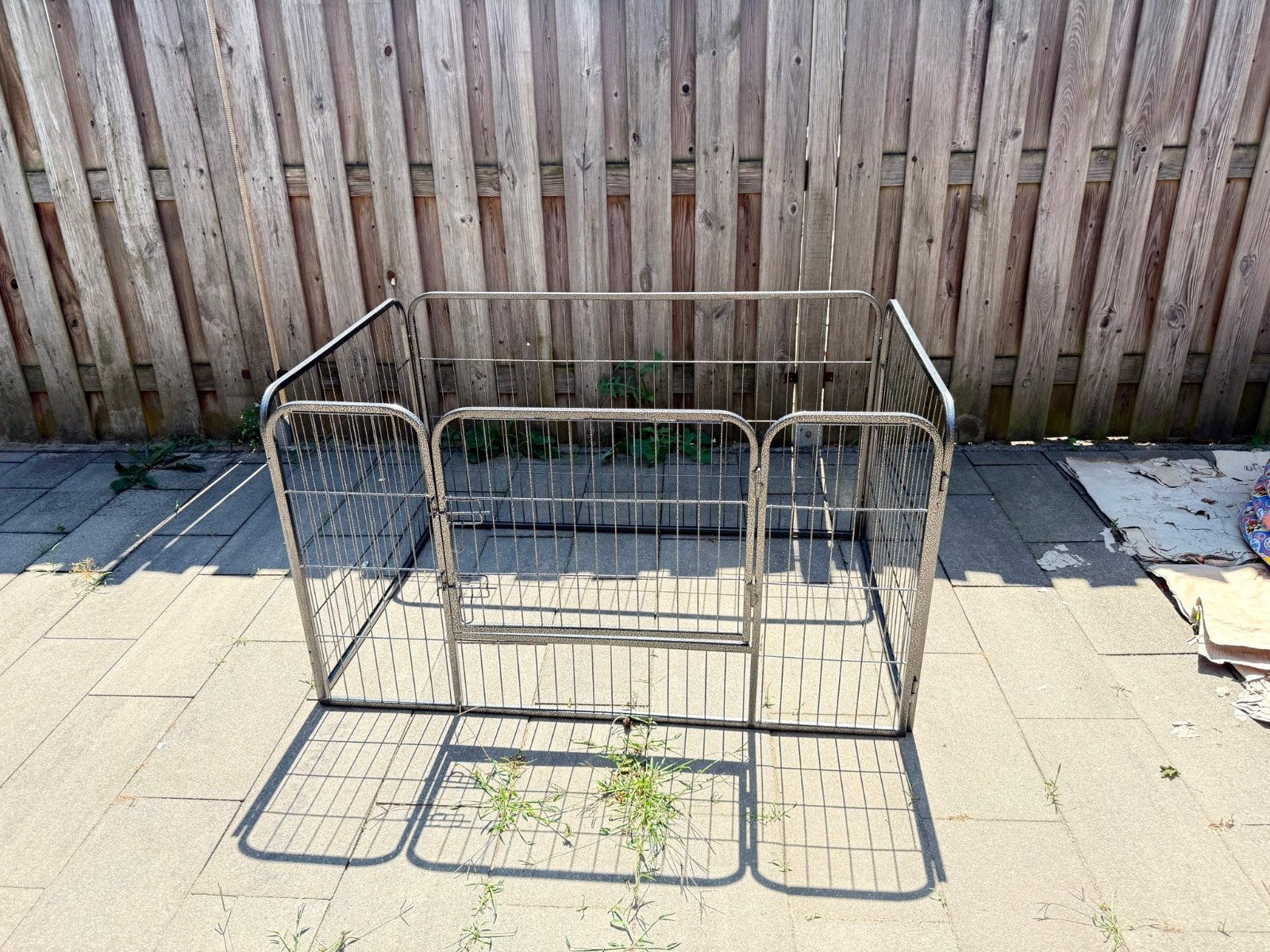 Stevige metalen puppyren / hondenren 125  80  70 cm, Dieren en Toebehoren, Hondenbenches, Ophalen