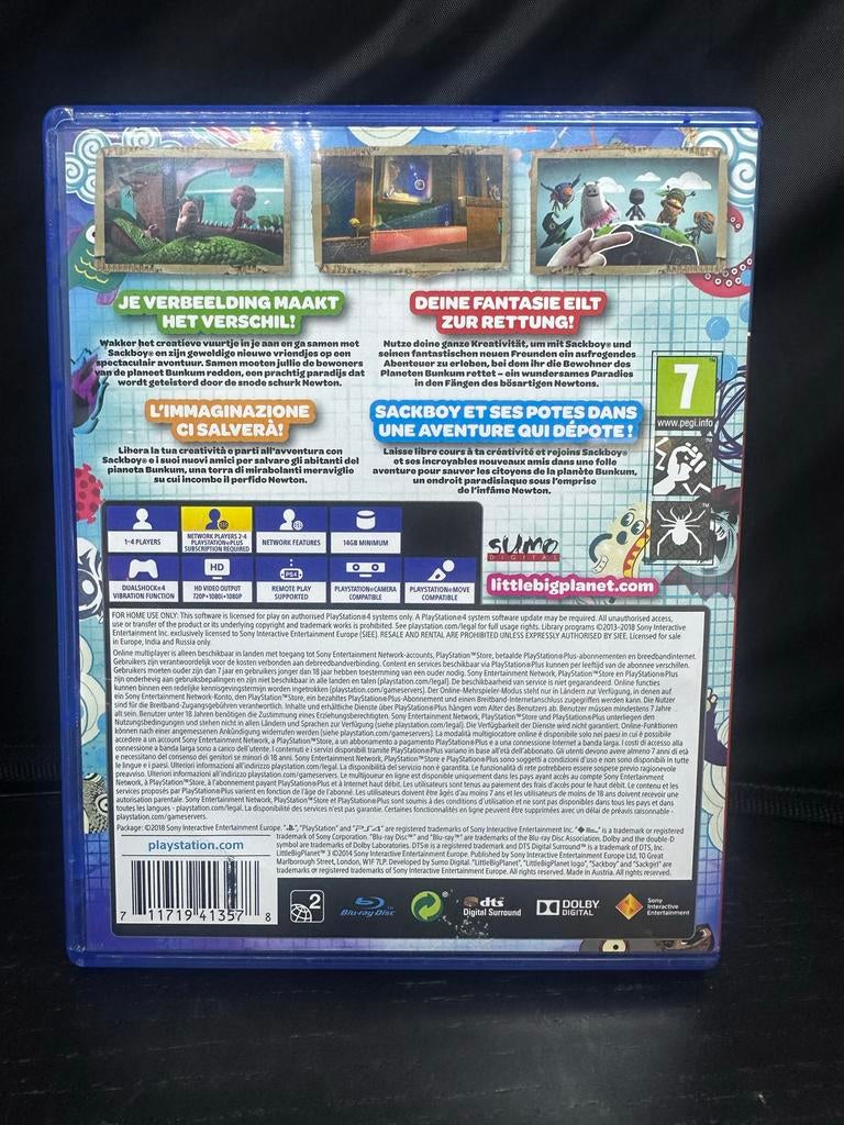 LittleBigPlanet 3 - PlayStation Hits (PS4), Spelcomputers en Games, Games | Sony PlayStation 4, S, G, Eén computer, Ophalen of Verzenden