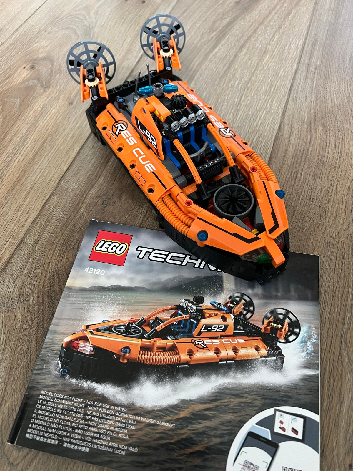 LEGO Technic 42120 Reddingshovercraft, Ophalen, Zo goed als nieuw