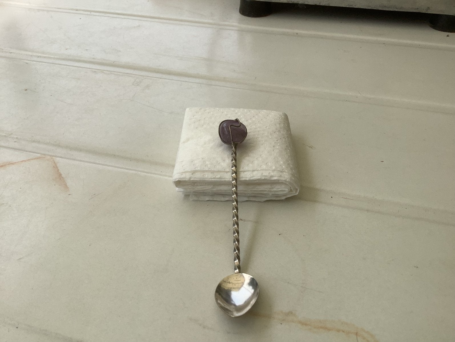 Twee zeldzame zilveren cocktaillepeltjes, Antiek en Kunst, Ophalen of Verzenden, Zilver