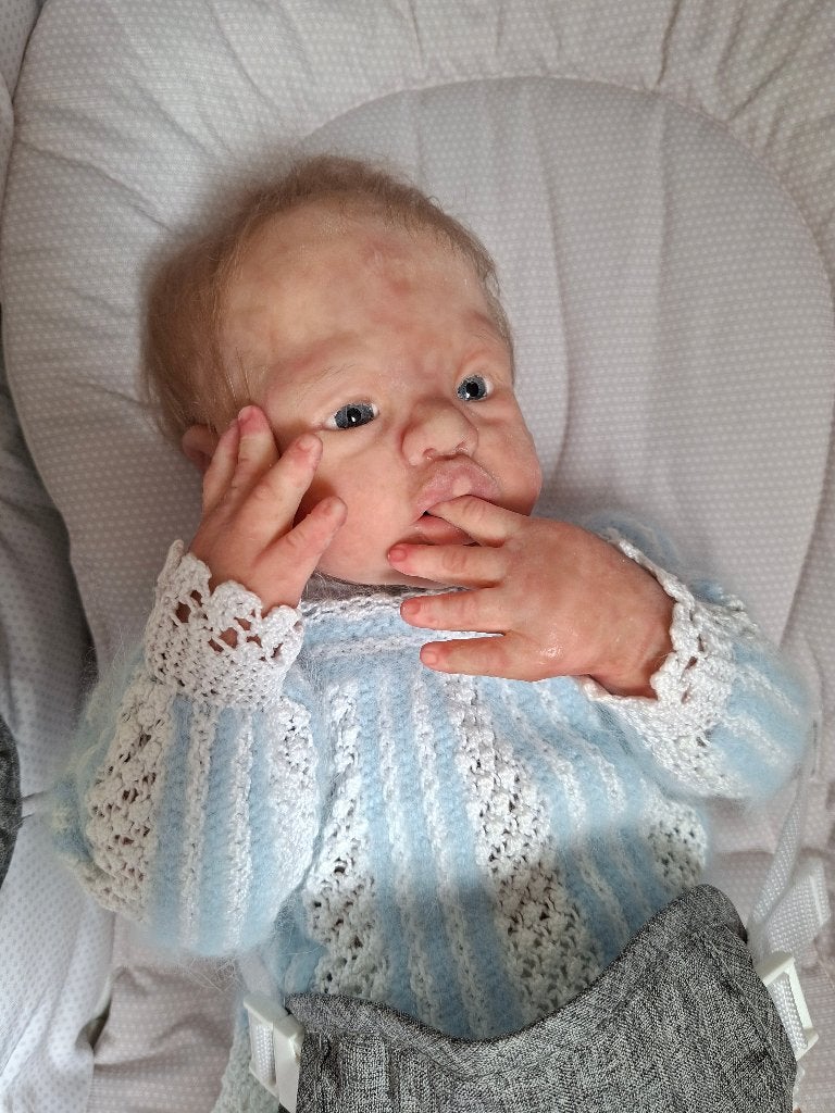 Full body silicone baby  *mag weg voor 1400€!*, Ophalen of Verzenden, Nieuw, Pop, Levensecht of Reborn
