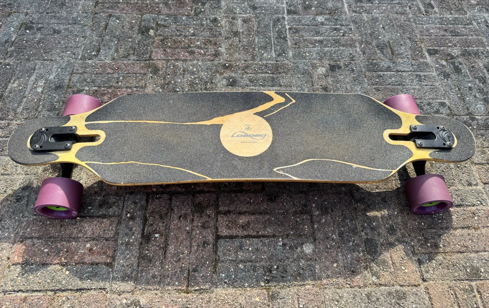 Loaded Icarus Flex 2 Longboard met Orangatang Kegel wielen, Ophalen, Gebruikt, Skateboard, Longboard