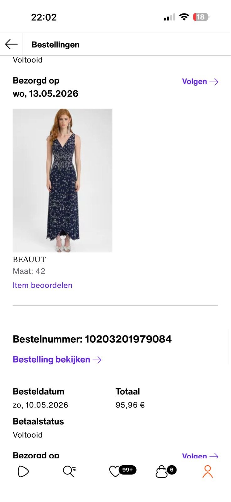 BEAUUT Galajurk met pailletten - Maat 42, Kleding | Dames, Blauw, Maat 42/44 (L), Ophalen of Verzenden, Zo goed als nieuw