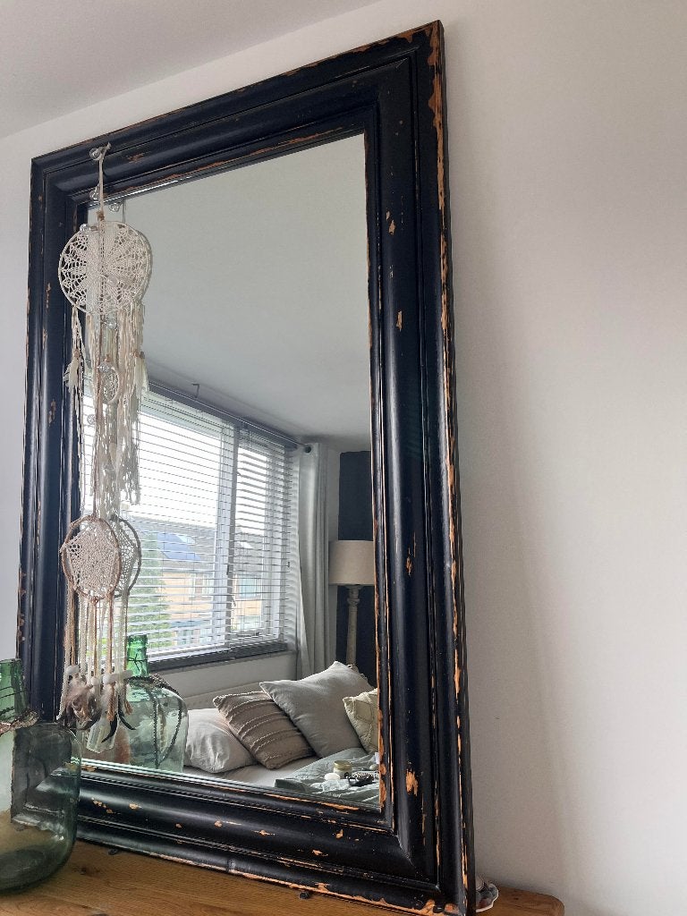 spiegel, Huis en Inrichting, Woonaccessoires | Spiegels, Ophalen, Zo goed als nieuw, 75 tot 100 cm, 150 tot 200 cm