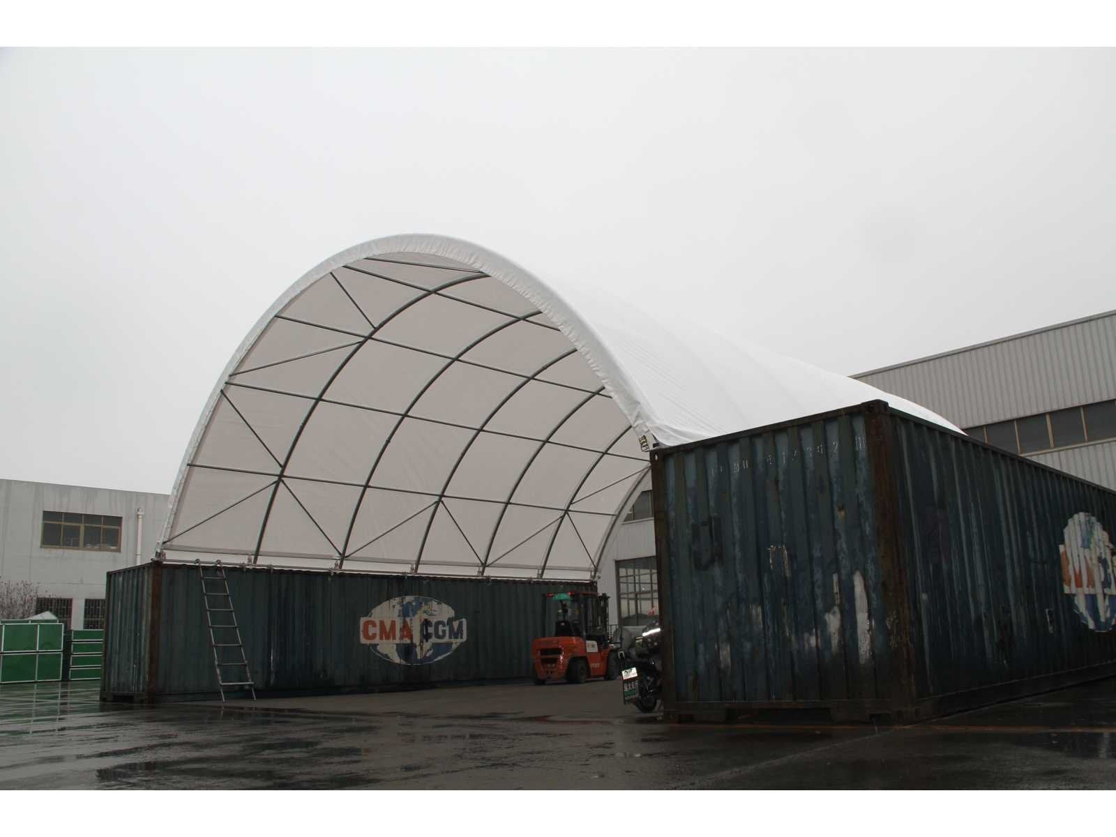 Rhino-Cross-Shelter C2040 - 12x6x2 m - Opslagtent / Opslagsh