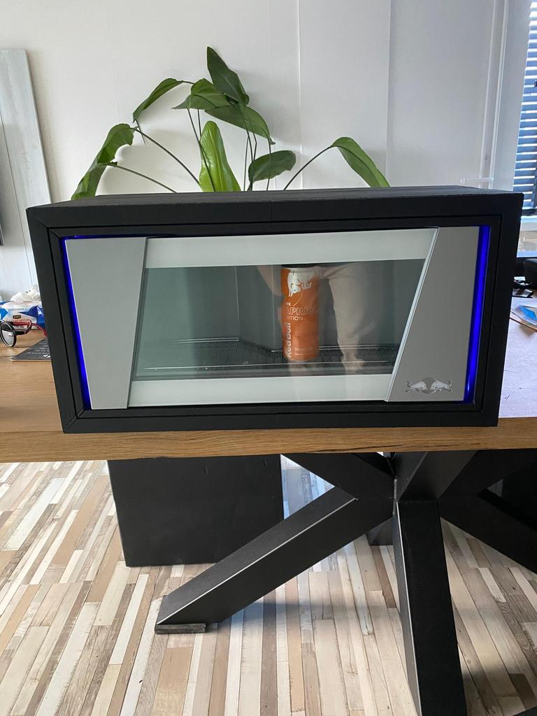Red bull koelkast incl ombouw met led zijkant, Ophalen, Zonder vriesvak, Minder dan 45 cm, Minder dan 85 cm