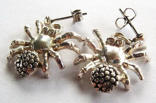 Leuke zilveren Spinnen oorbellen (6668-761), Ophalen, Nieuw, Zilver, Zilver