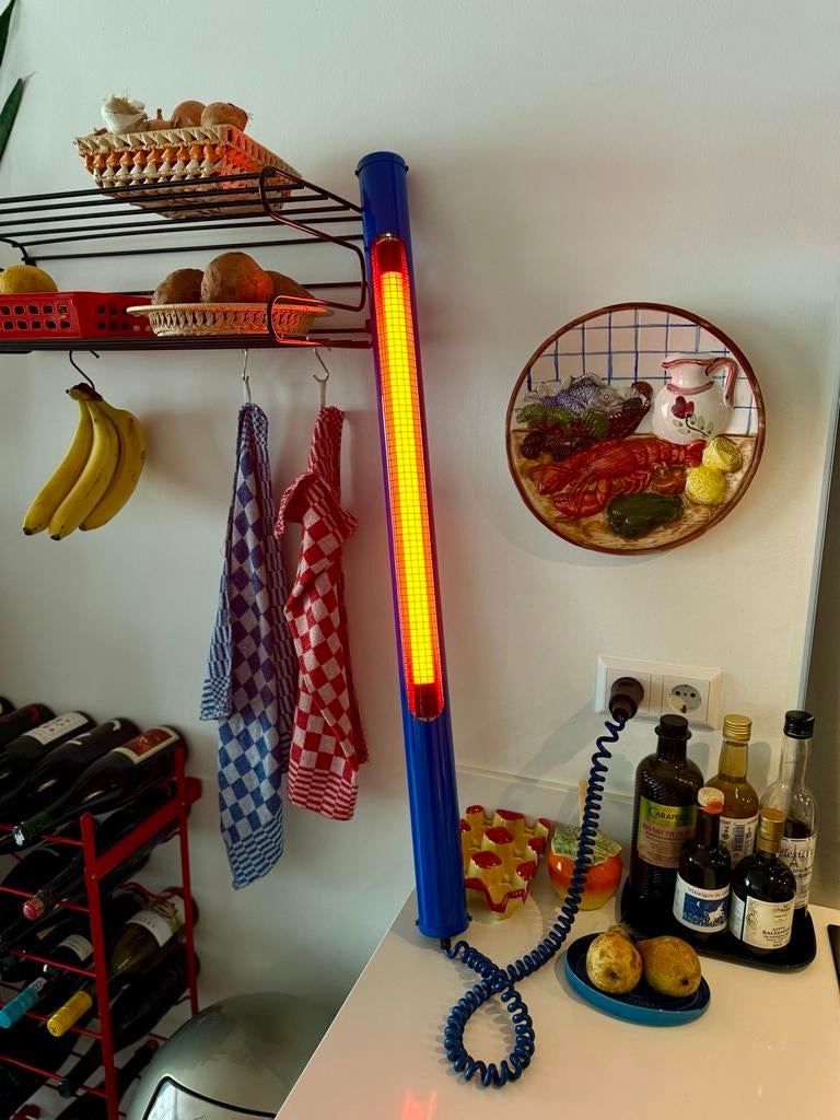TL armatuur met LED buis en rood kleur folie - 95cm, Ophalen of Verzenden, Gebruikt