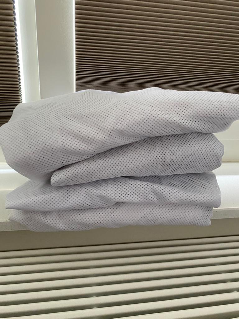 Earosleep matras hoezen, Eenpersoons, Wit, Ophalen of Verzenden, Zo goed als nieuw