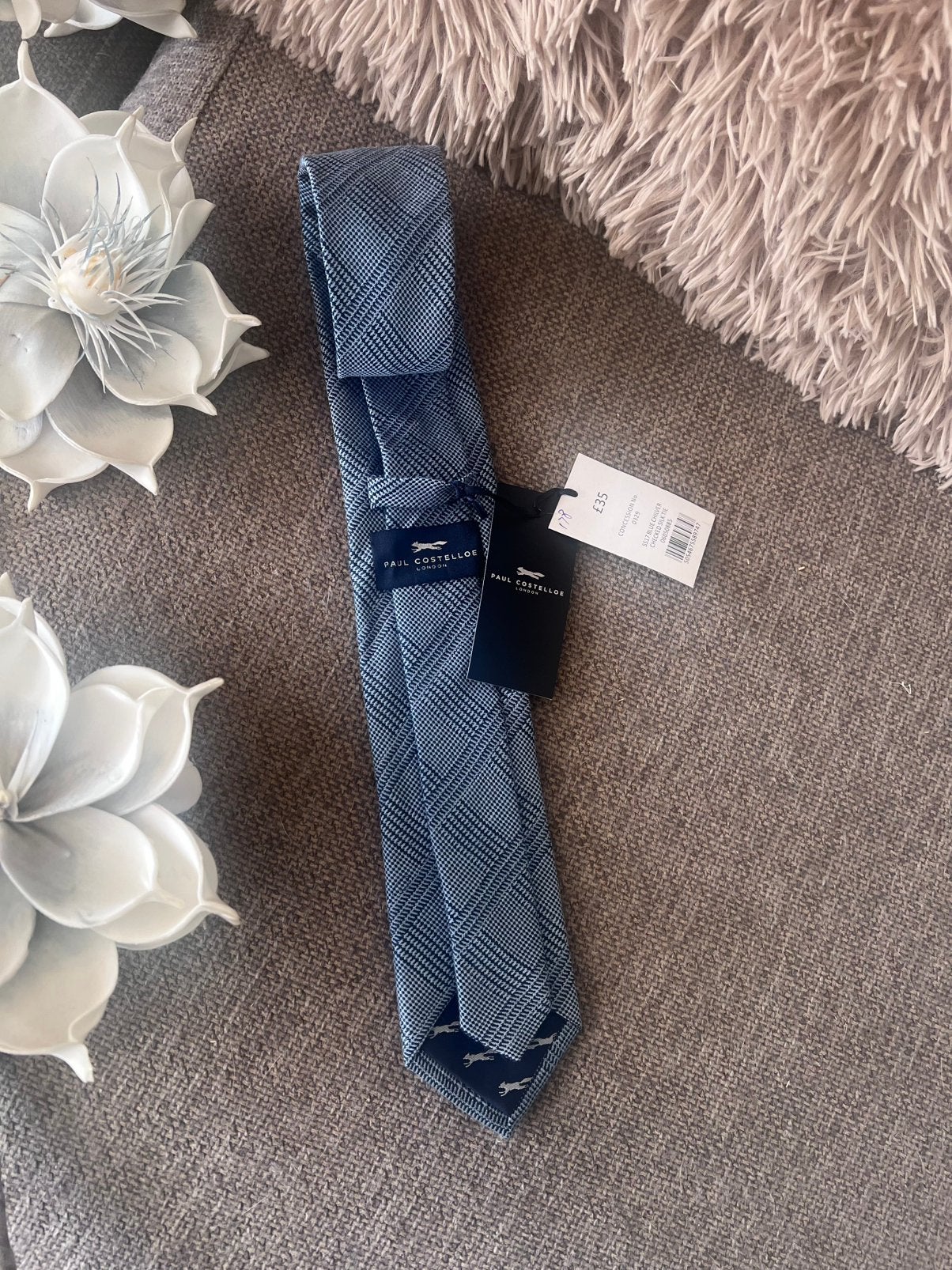 Nieuw *** Stropdas *** Paul Costelloe *** Vaderdag, Ophalen of Verzenden, Nieuw, Blauw, Met patroon