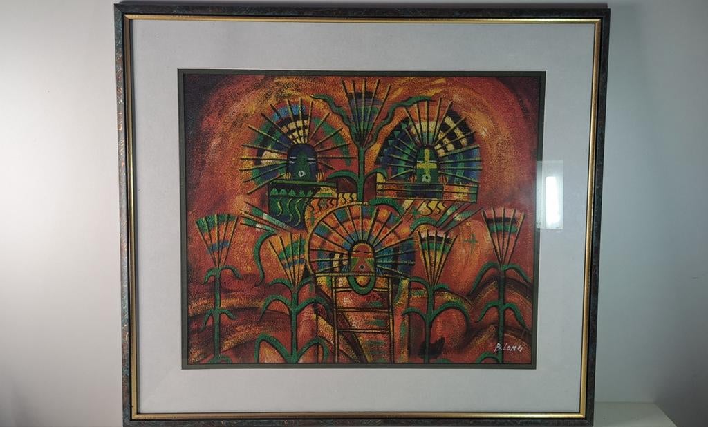 Origineel kunstwerk van B. Long, Antiek en Kunst, Kunst | Schilderijen | Modern, Ophalen of Verzenden