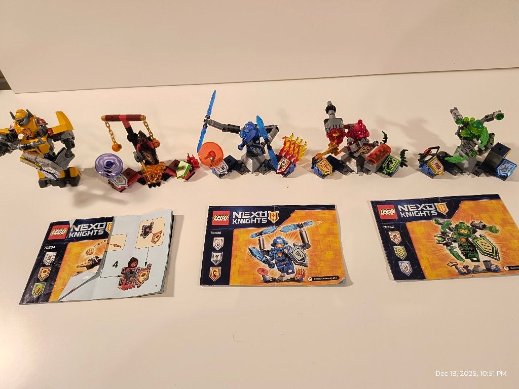LEGO 5x Nexo Knights Ultimate sets compleet, Kinderen en Baby's, Speelgoed | Duplo en Lego, Ophalen of Verzenden, Zo goed als nieuw