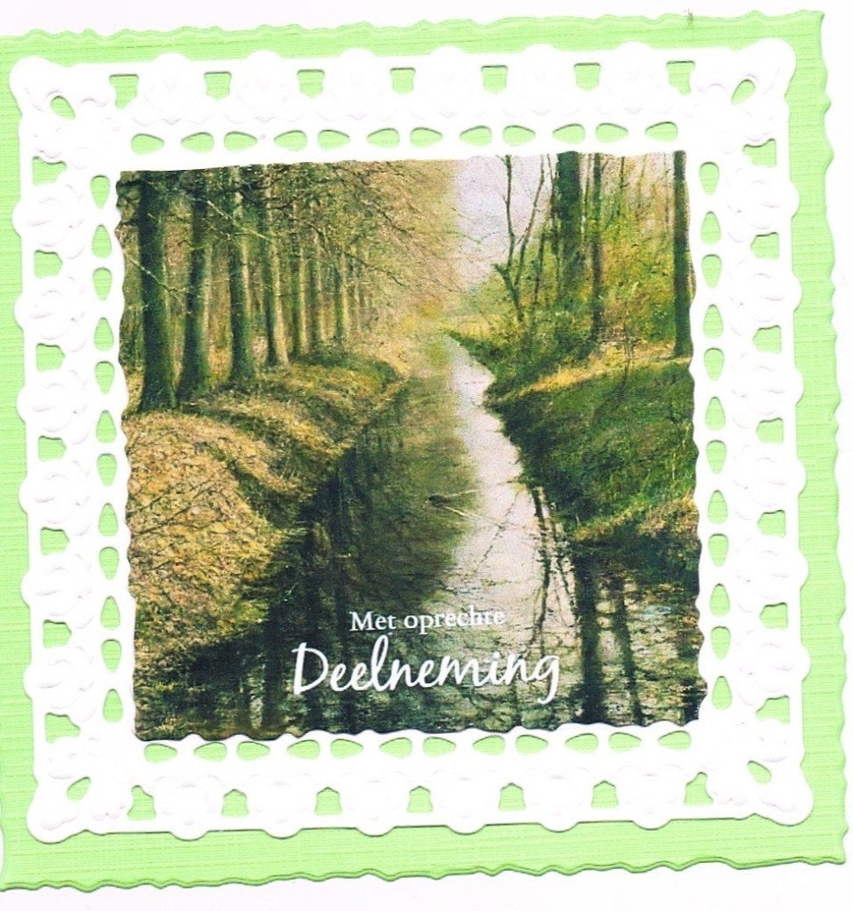 opleg condoleance, Ophalen of Verzenden, Nieuw, Overige thema's, Blanco kaart of Basiskaart