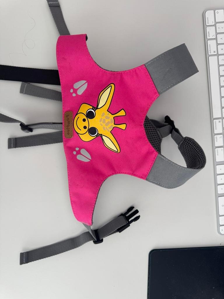 Kinder loop tuigje met lijn - Roze giraf design, Kinderen en Baby's, Overige Kinderen en Baby's, Ophalen of Verzenden, Gebruikt