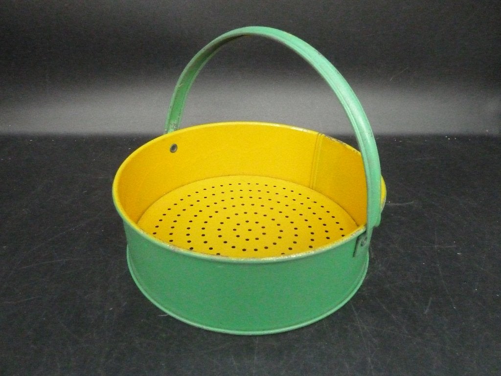 Vintage blikken zandzeef antiek blikken speelgoed, Ophalen of Verzenden