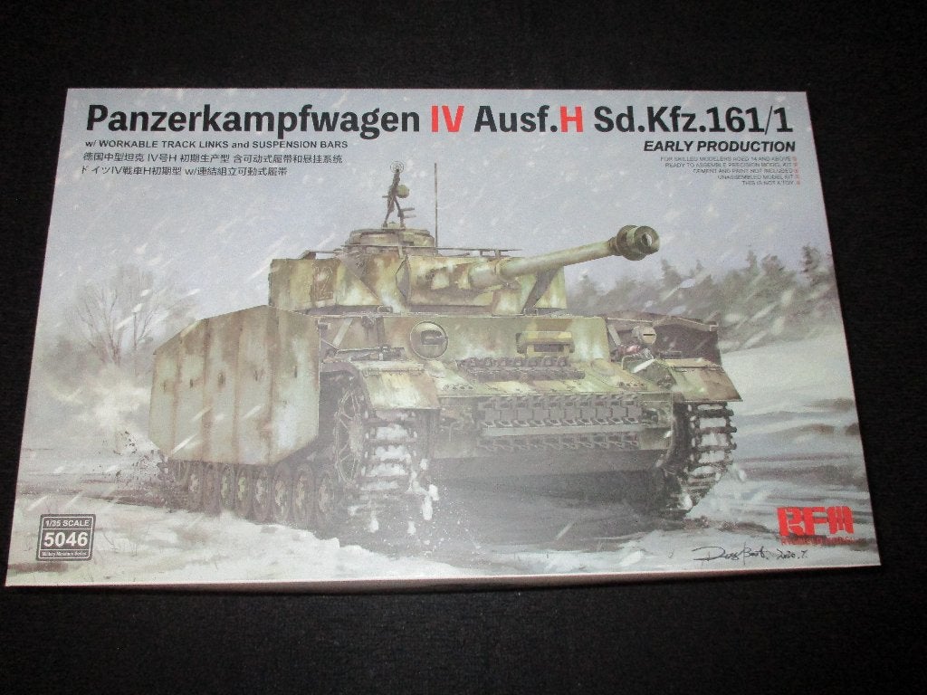 D-74,RFM 1-35,NO,5046,Sd.Kfz.161/1 Panzerkampfwagen IV Ausf., Overige merken, 1:32 tot 1:50, Overige typen, Nieuw