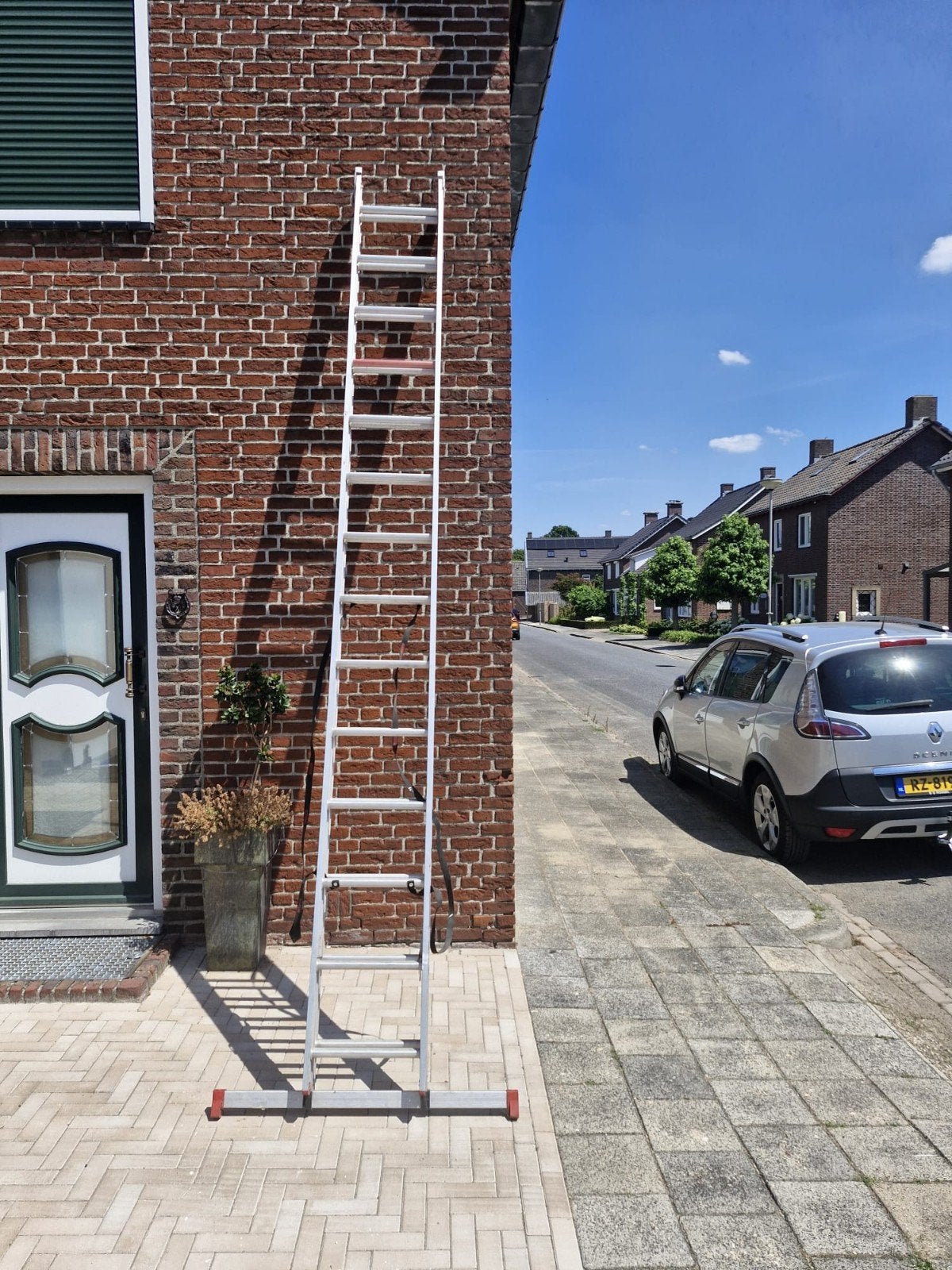 Uitschuifbare ladder 3.90 meter, Ophalen, Gebruikt, Ladder, Opvouwbaar of Inschuifbaar