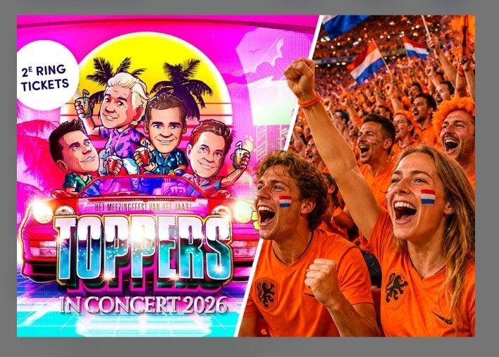 Toppers in concert 2026, Tickets en Kaartjes, Twee personen