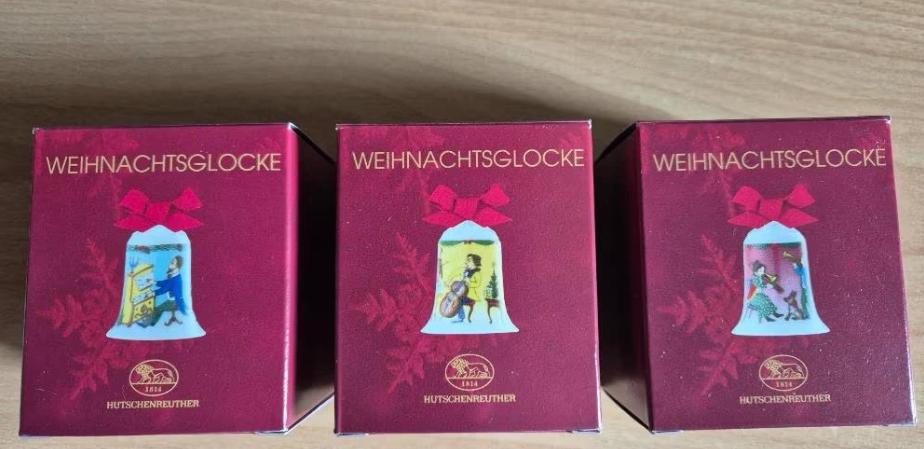 3 x mini klokje Hutschenreuther Blaas- Piano- Vioolconcert, Verzenden, Nieuw