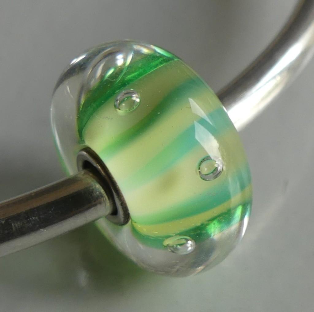 Trollbeads GROENE STREEP MET BELLETJES, -, Verzenden, -, Zo goed als nieuw