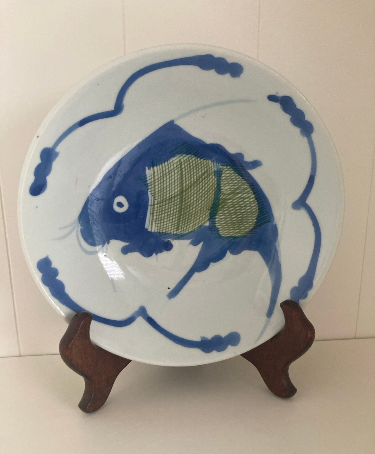Vintage Chinese Koi Karper schaaltje - vis motief, Verzenden