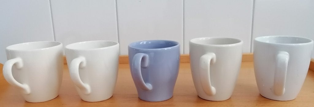 Senseo kopjes 5 stuks keramiek € 5,00, Keramiek, Ophalen of Verzenden, Zo goed als nieuw, Overige stijlen