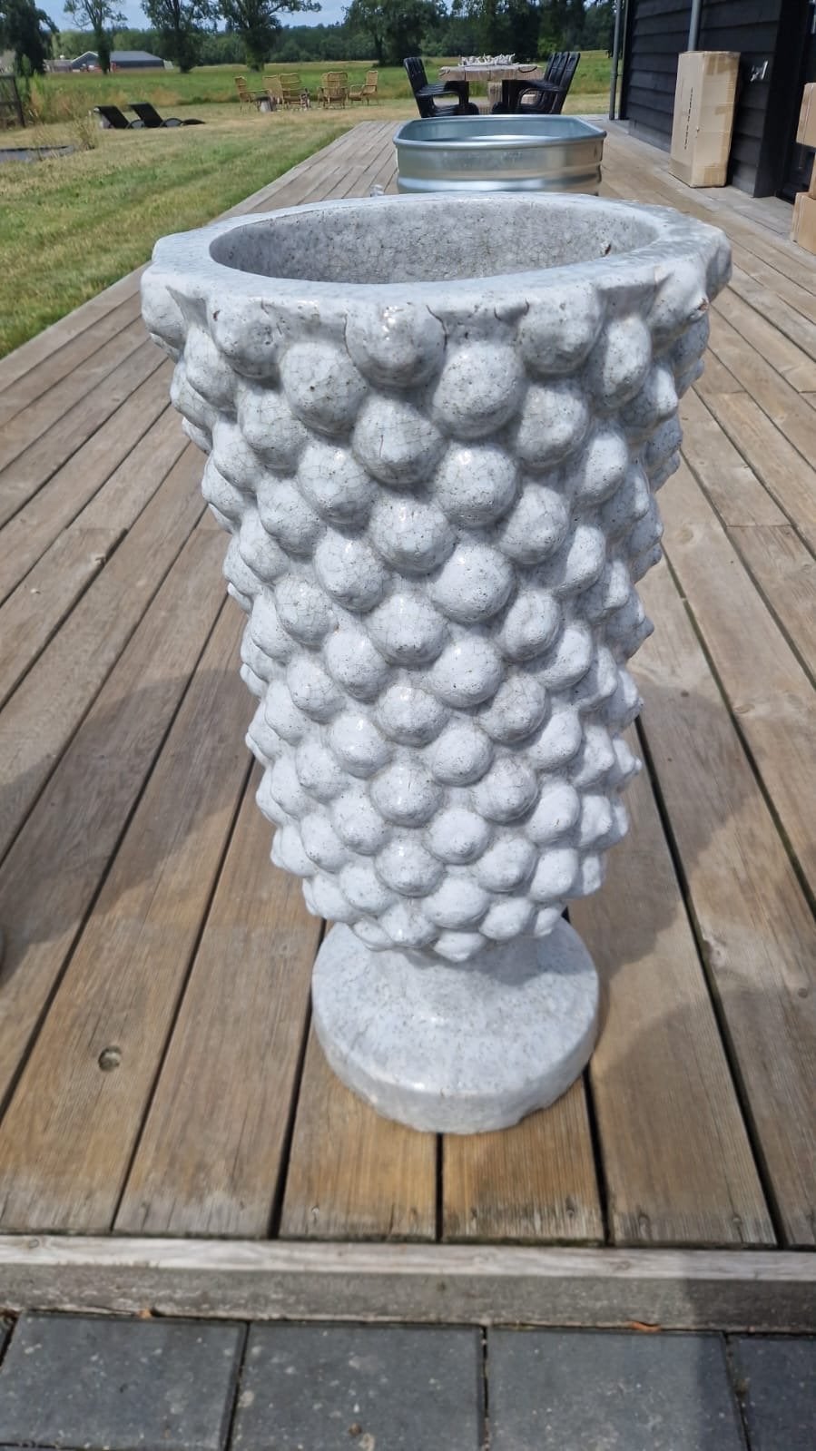 3x XL PTMD Buiten Pot 75x36 cm - Decoratieve Bloempot, Overige materialen, Gebruikt, Balkon, Overige vormen
