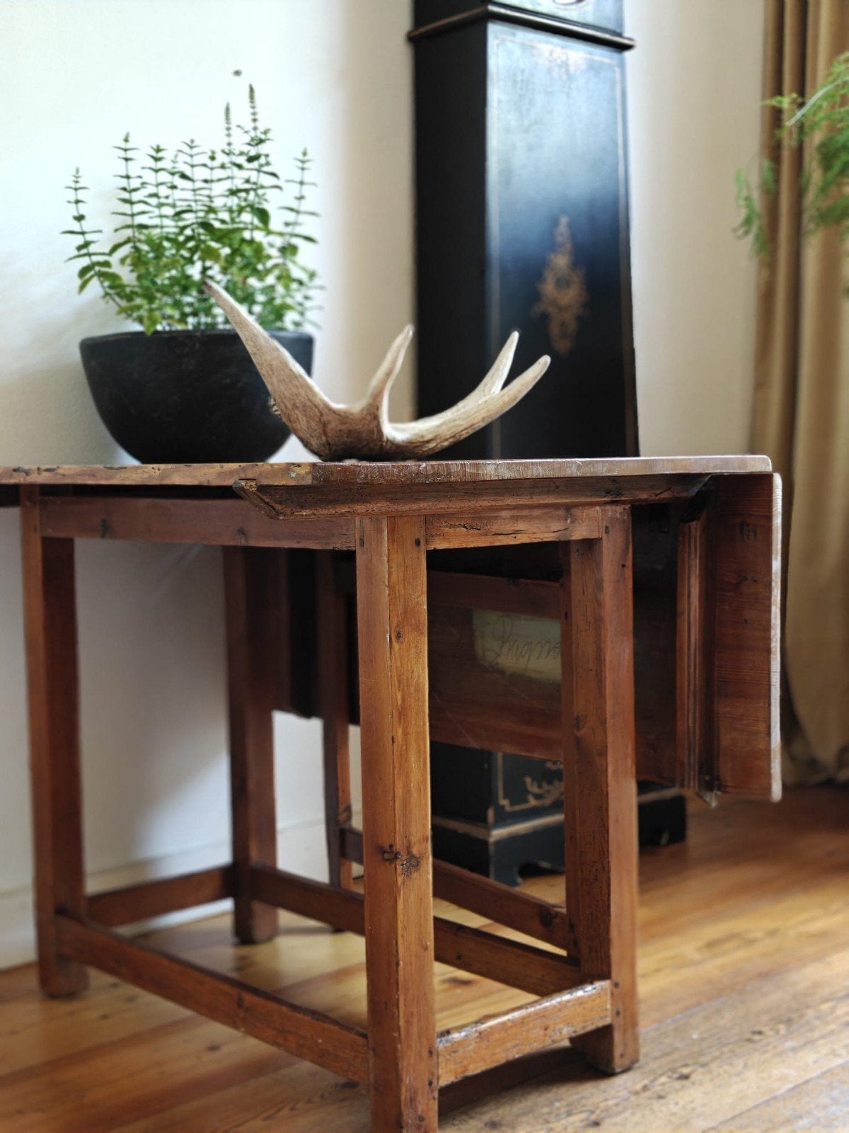 Antieke Zweedse klaptafel (slagbord)., Antiek en Kunst, Ophalen