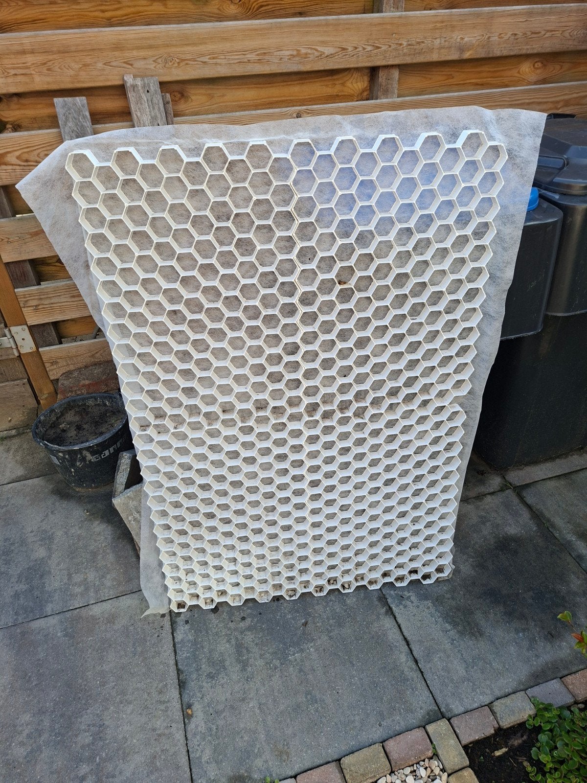 Grindplaten 80x120 4x + kruiwagen aan castle grind beige, Tuin en Terras, Ophalen, Nieuw