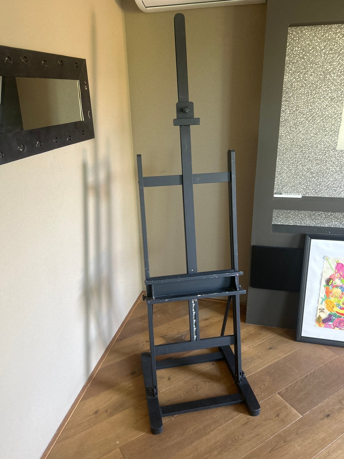 Stevige schildersezel, zwart, Ophalen, Gebruikt, Ezel