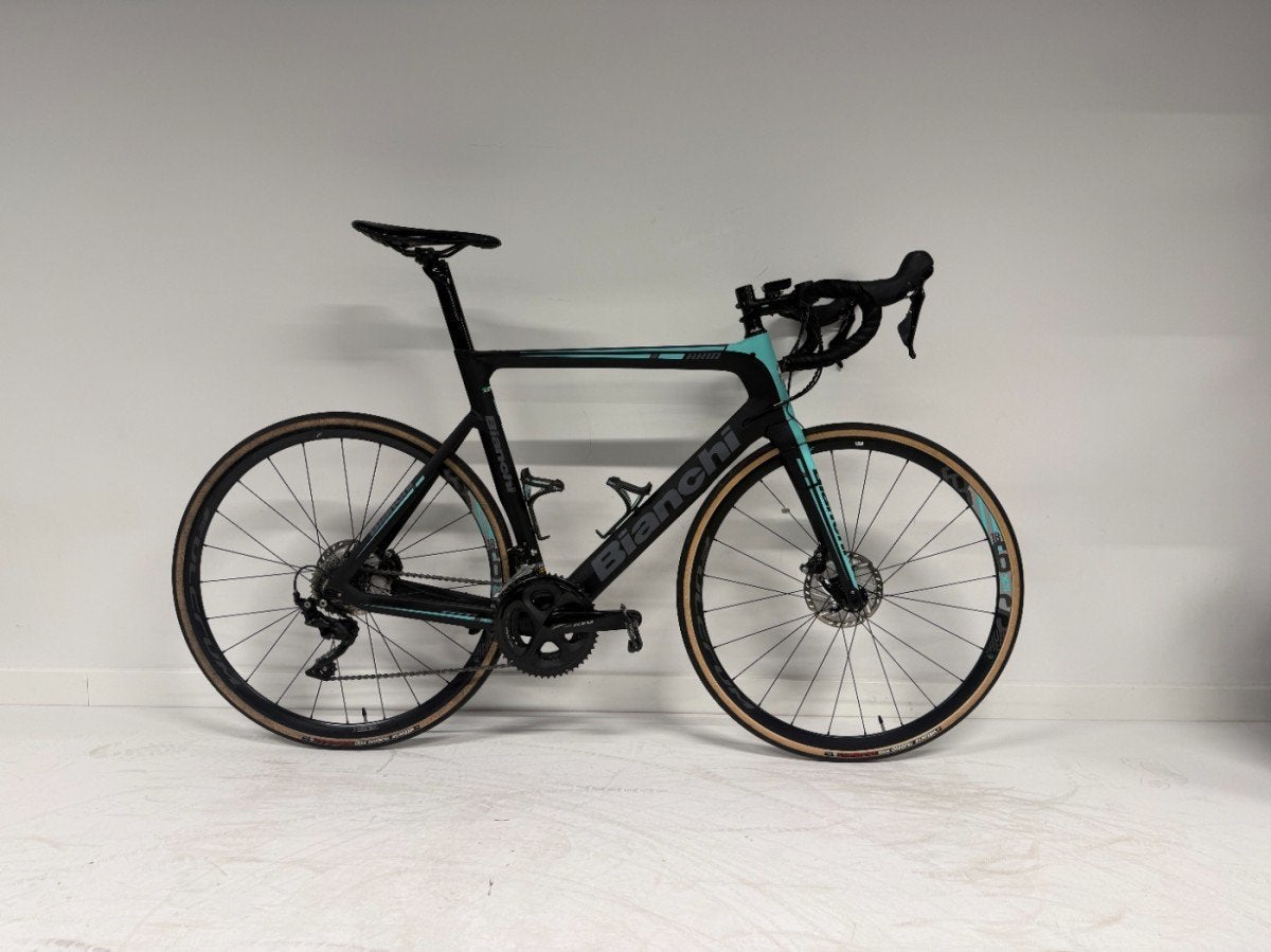 Bianchi ARIA AERO 105 DISC 11SP 52/36 Heren Zwart 56cm Heren, 28 inch, Gebruikt, Carbon, -