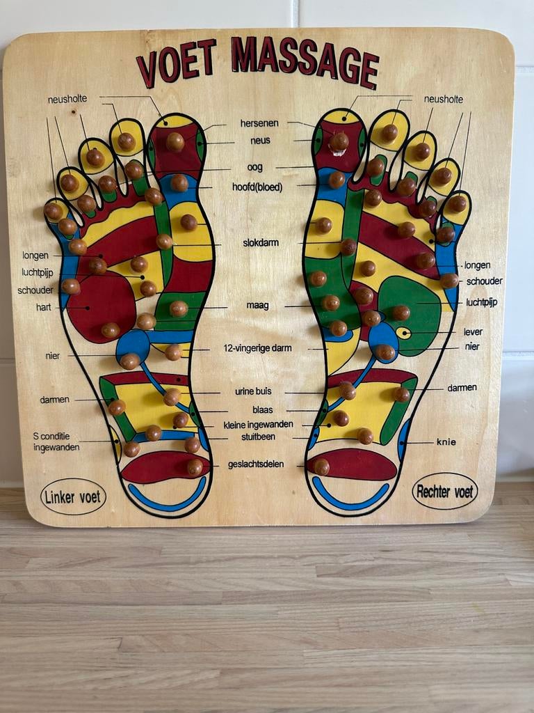 Houten Voetmassagebord - Reflexologie, Ophalen of Verzenden, Zo goed als nieuw, Achtergrond en Informatie