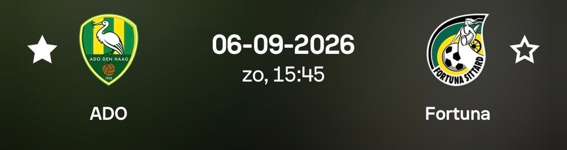 Tickets ado den haag fortuna, Drie personen of meer